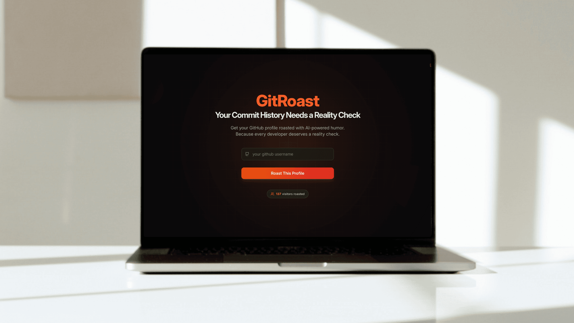 GitRoast screenshot